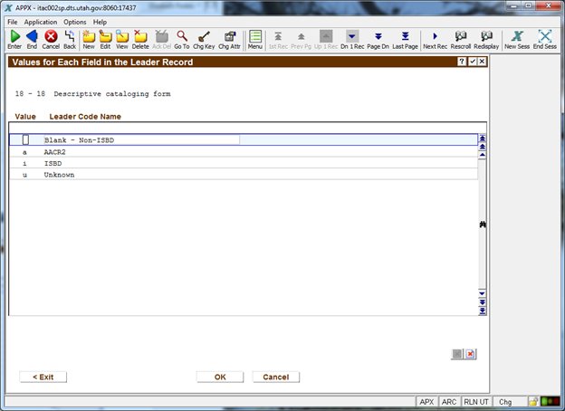 Leader Record Fields
